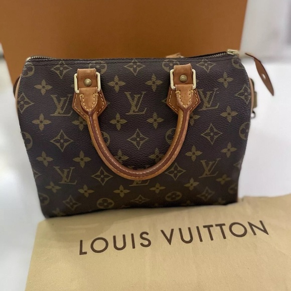 AUTH LOUIS VUITTON SPEEDY 30 HANDBAG PURSE MONOGRAM CANVAS - Picture 1 of 10